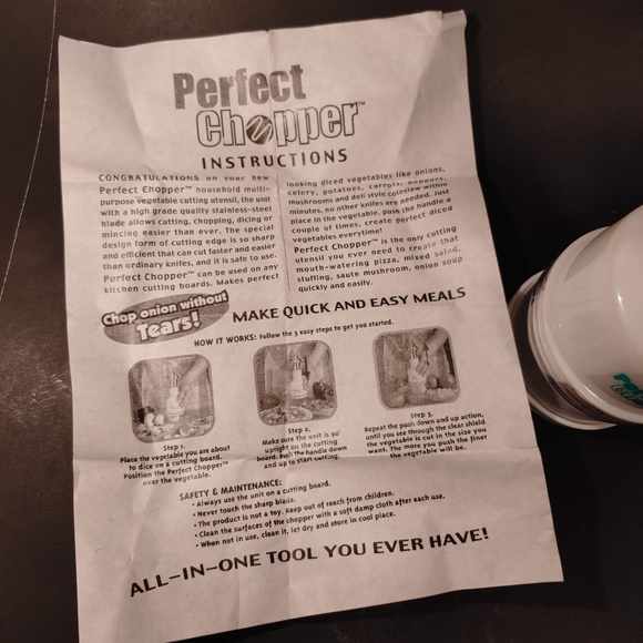 Gourmet Trends Perfect Chopper New (No Box) - Picture 3 of 4